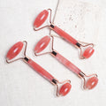 Red Melting Crystal Roller for Face & Gua Sha