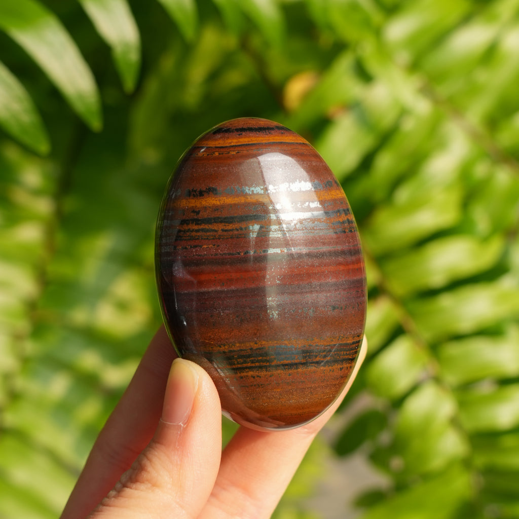 Lron Tiger Eye Stone  Palmstone