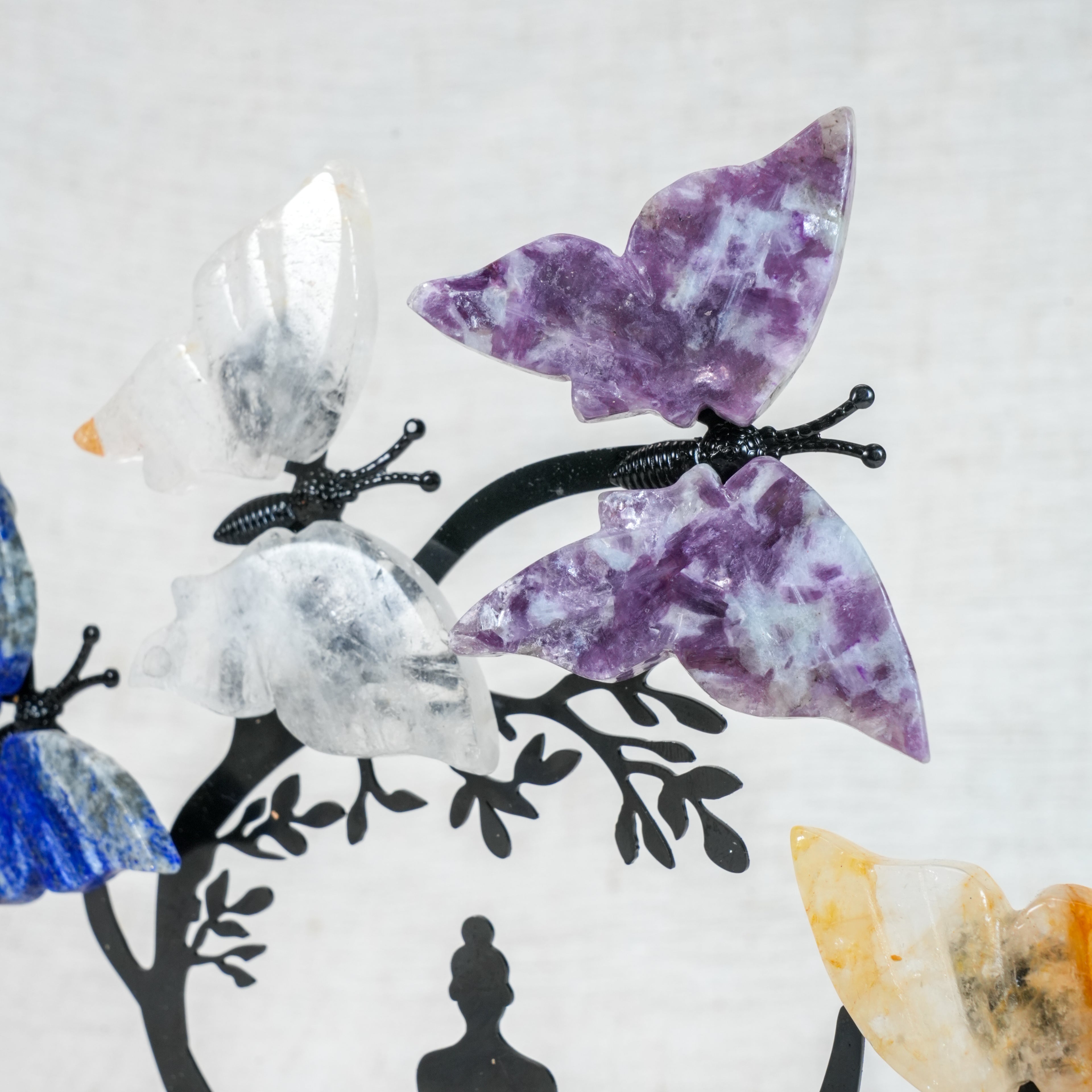 Yoga Butterfly Wings Set – Crystal Butterfly Meditation Tabletop Decor