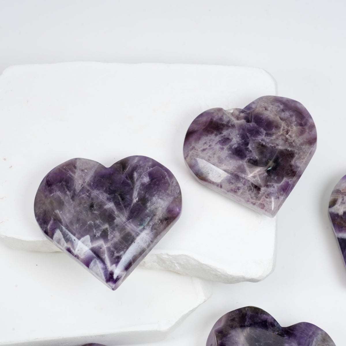 Dream Amethyst Heart Palm Stone