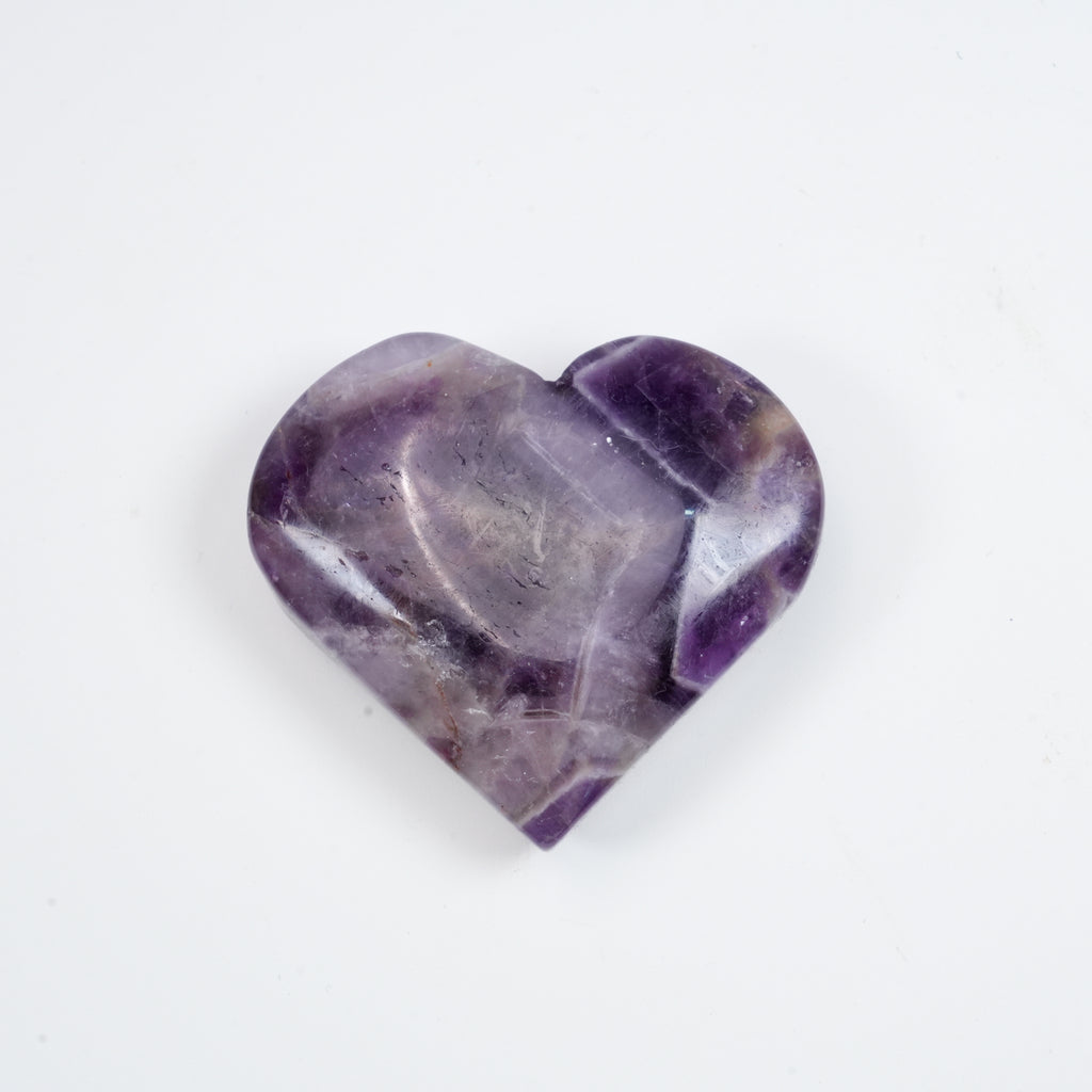 Dream Amethyst Heart Palm Stone
