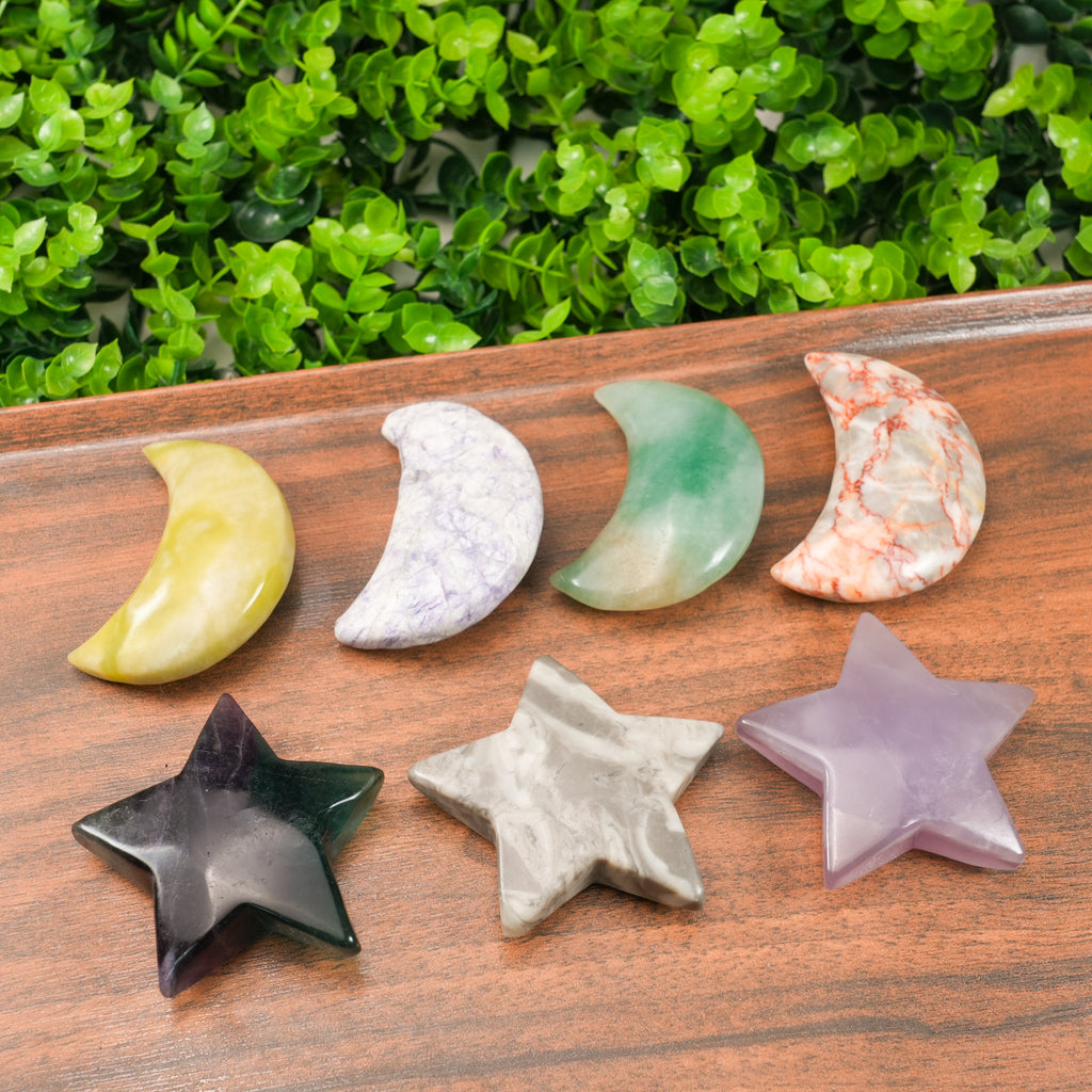 Mixed Crystal Star and Moon