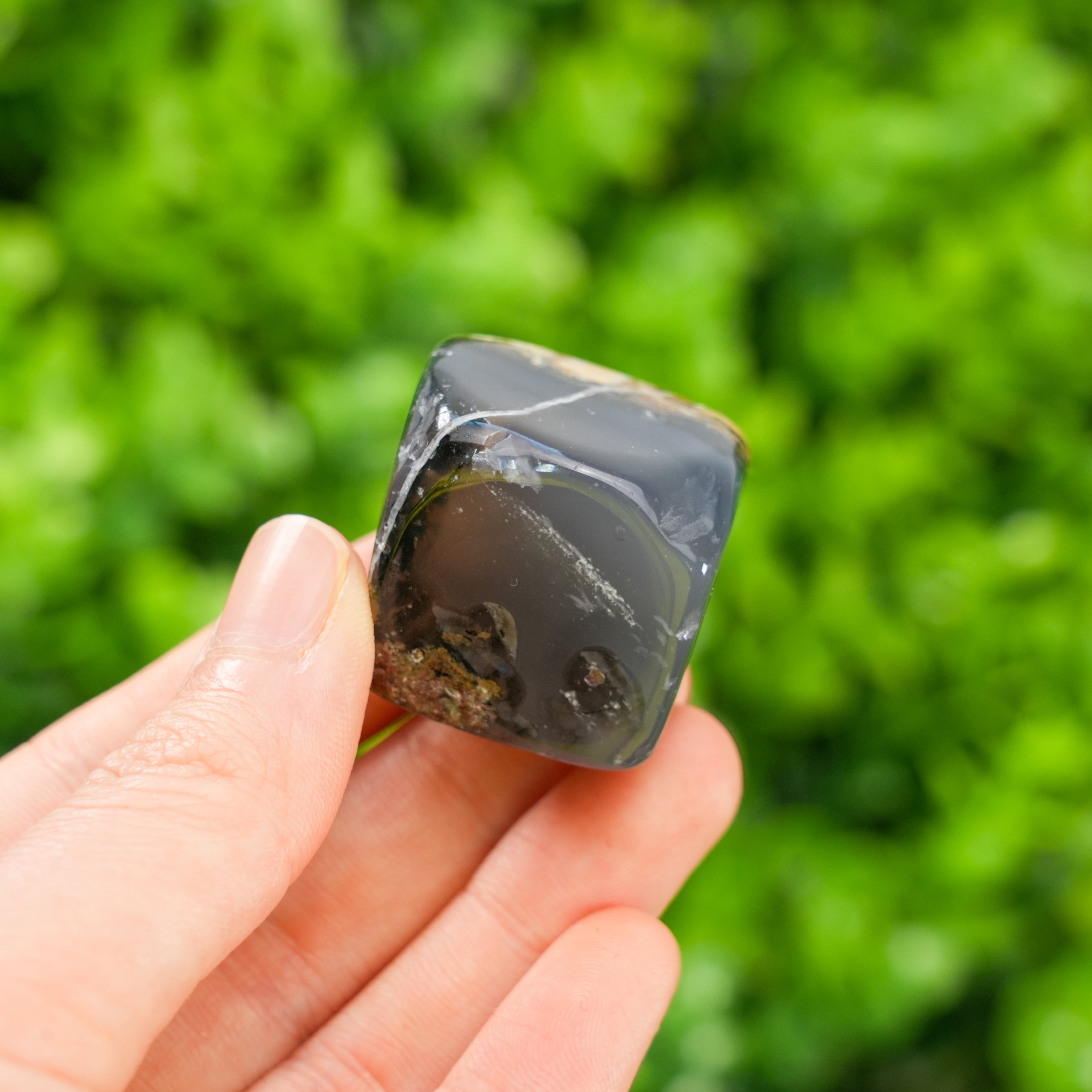 Volcano Agate Small Cube | Natural Crystal Cube for Grounding & Home Decor