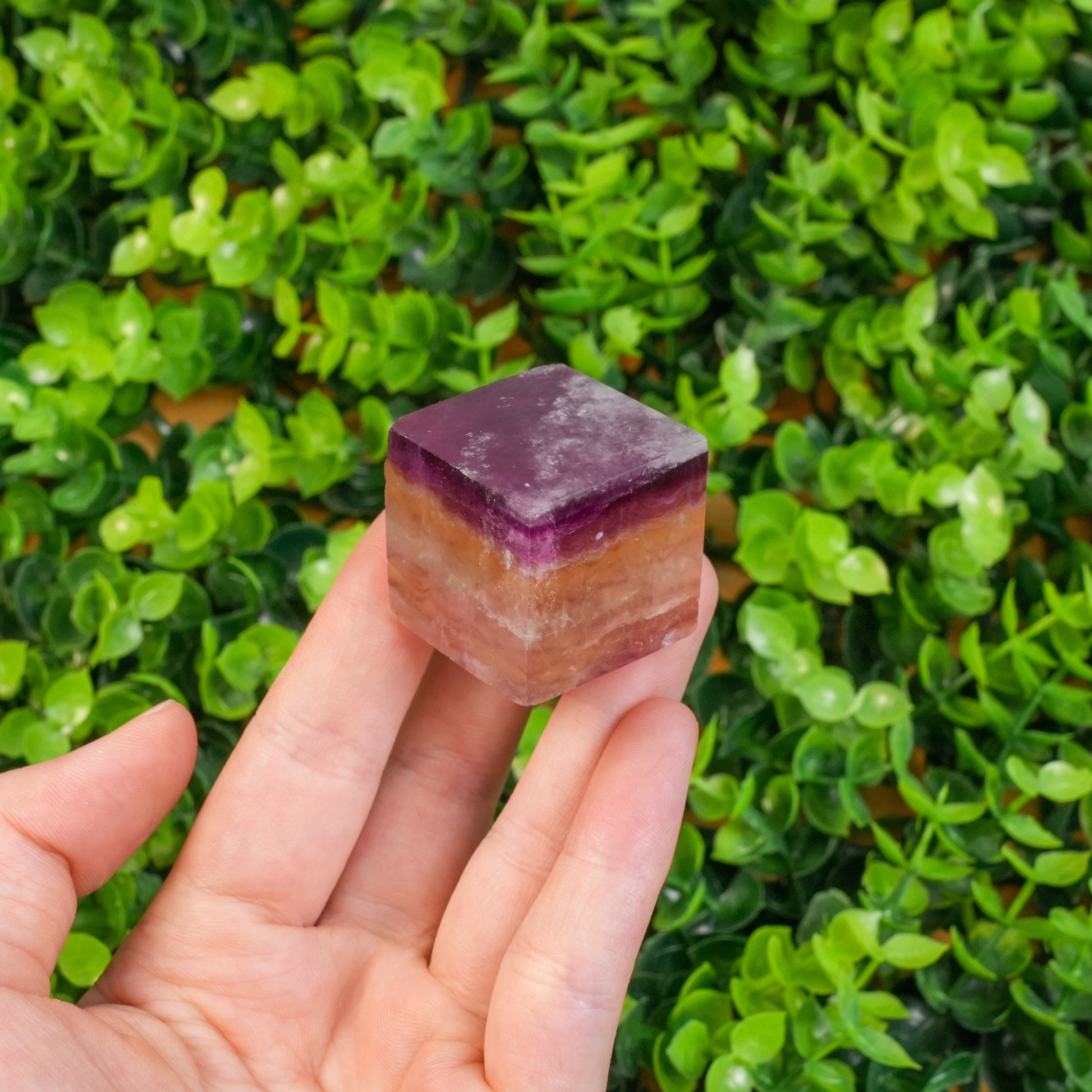 Rinbow Fluorite Crystal Cube | Healing Fluorite Stone for Mental Clarity & Energy Balance