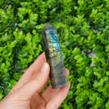 Labradorite Crystal Point Tower | Polished Flash Labradorite Wand for Healing & Protection