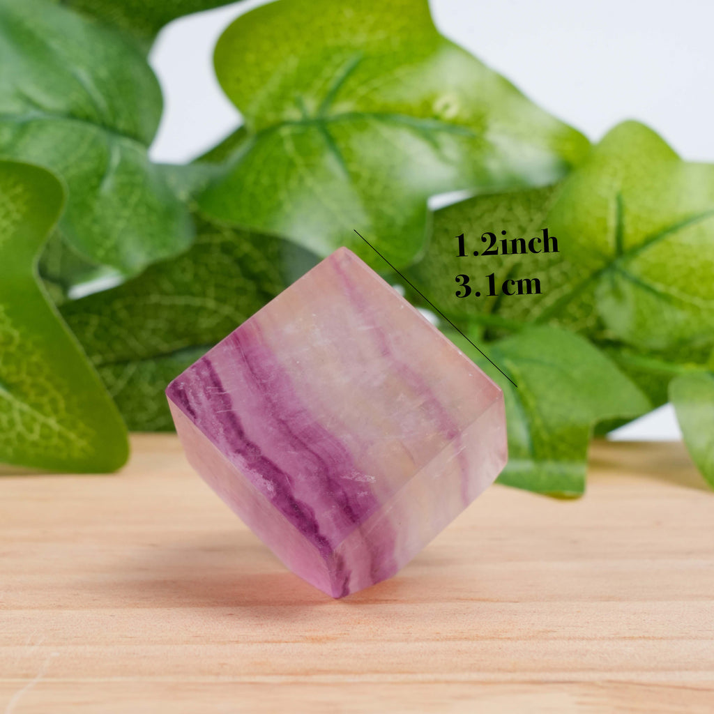 Rinbow Fluorite Crystal Cube | Healing Fluorite Stone for Mental Clarity & Energy Balance