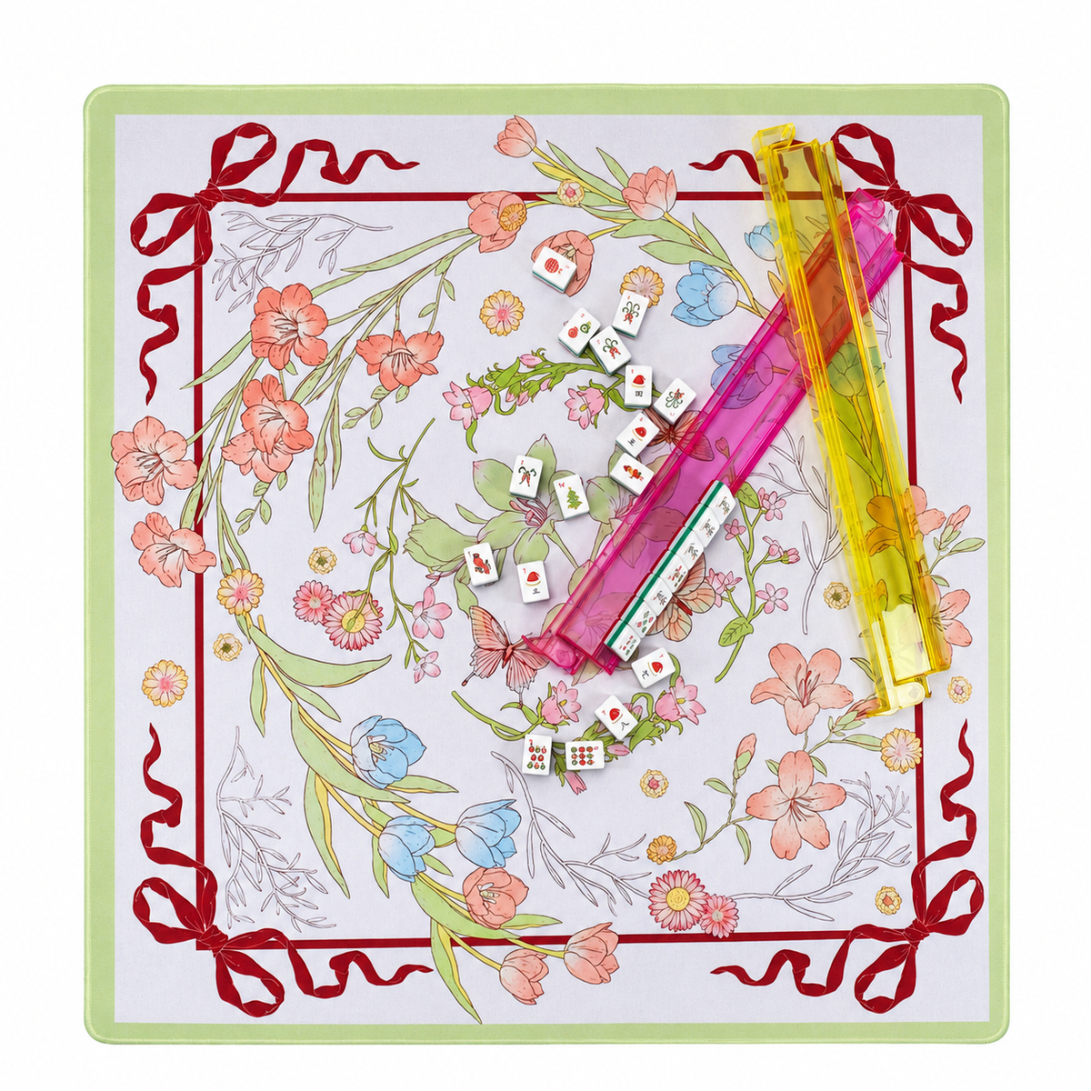 Butterfly garden MAhjong Mat
