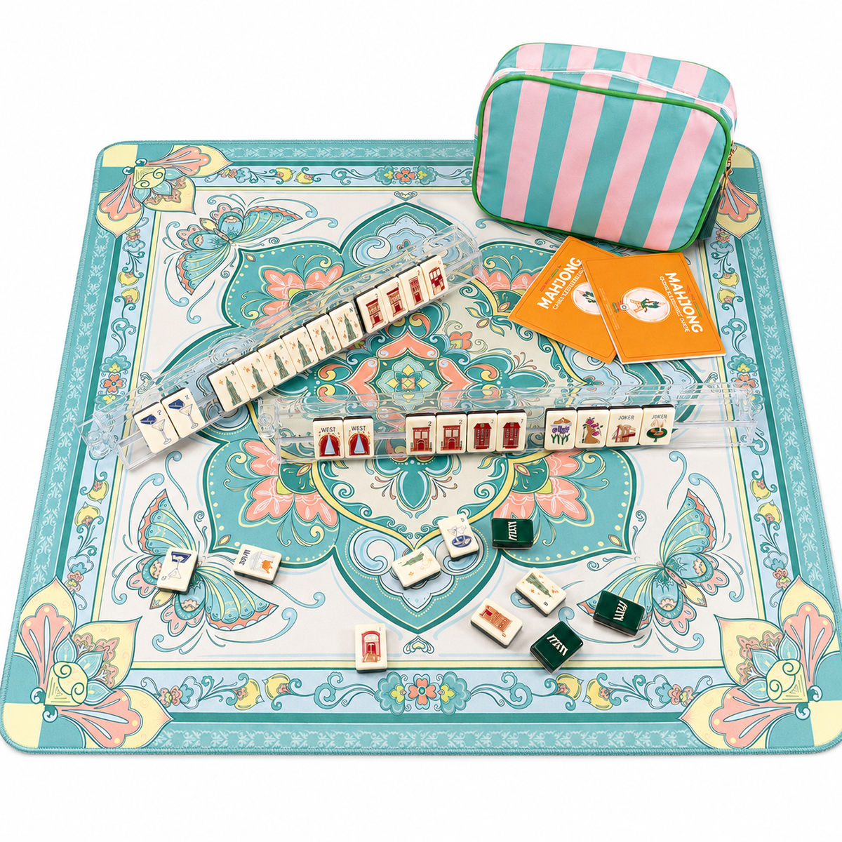 Verdant Chinoiserie Mahjong Set