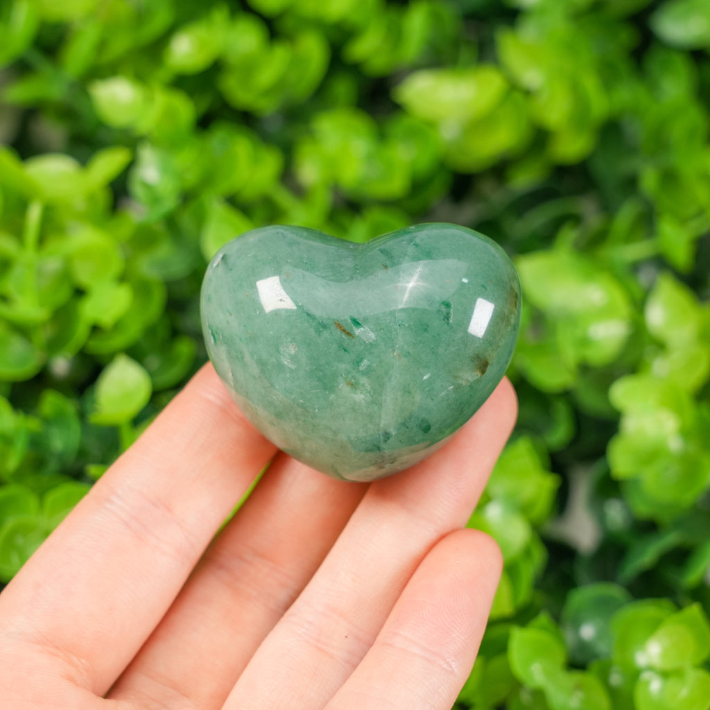 Assorted Natural Heart-Shaped Crystal Palm Stones | Healing Love & Balance Crystals