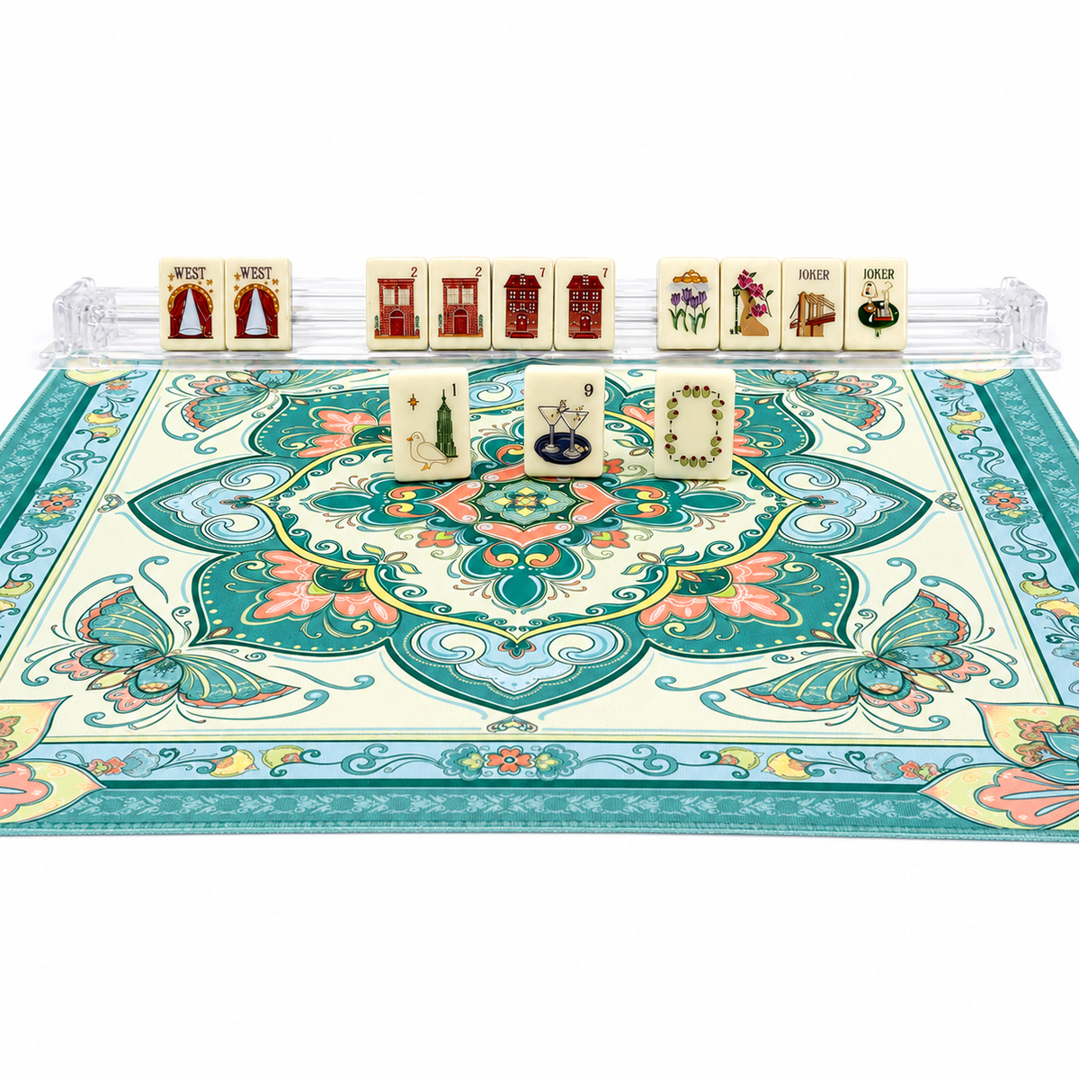 Verdant Chinoiserie Mahjong Set
