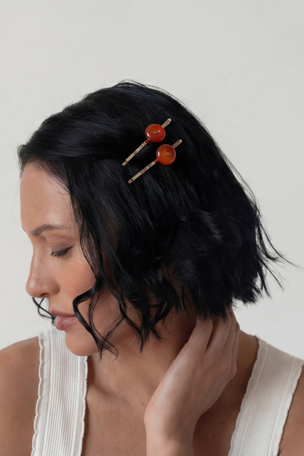 Carnelian Hairpin