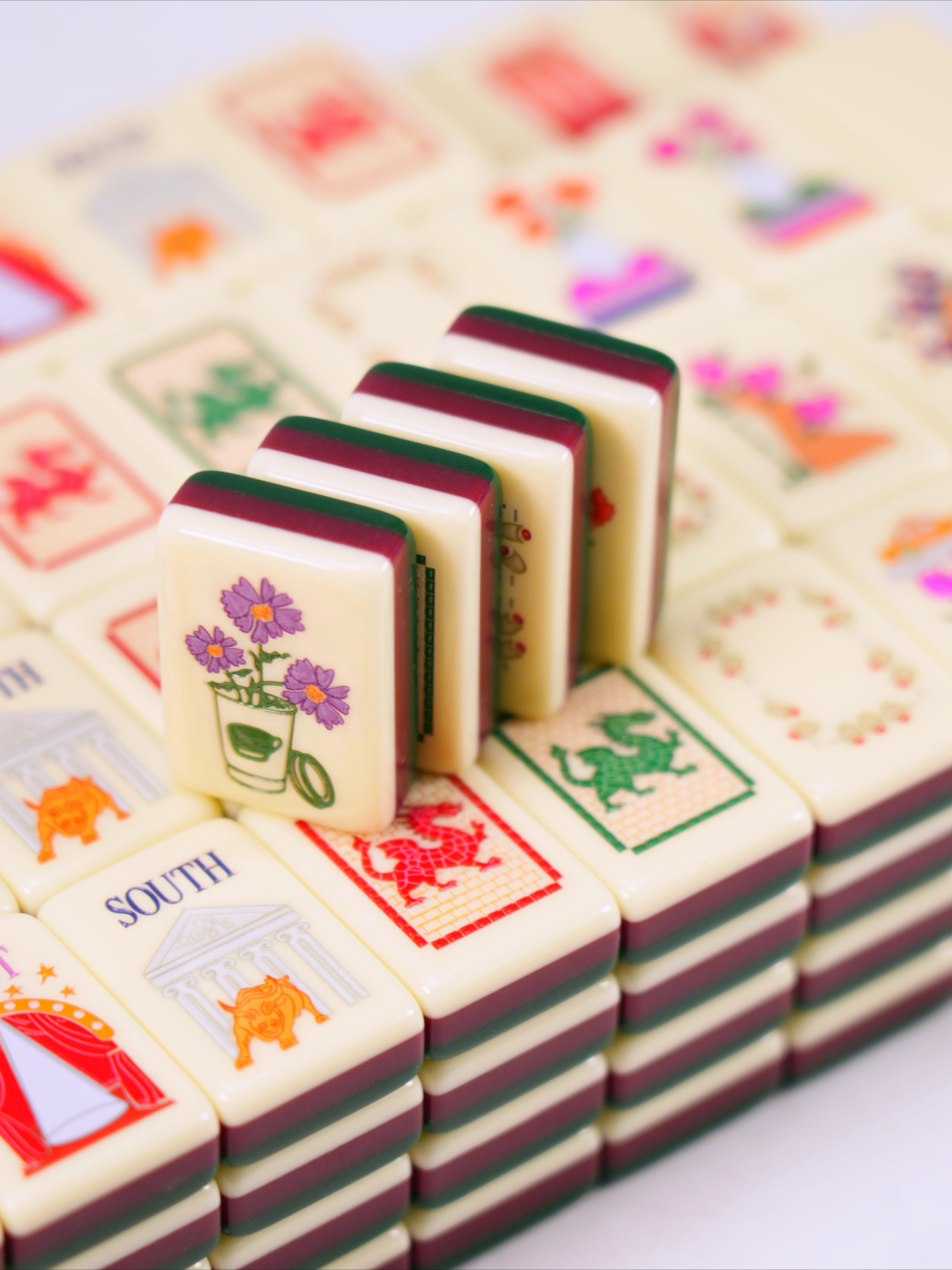 Paris Tower Mahjong Tile Set