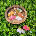 Natural Crystal Pony Keychain - Hand-Carved Gemstone Horse Bag Charm, Spiritual Animal Healing Stone Key Ring, Lucky Charm Gift for Women & Girls