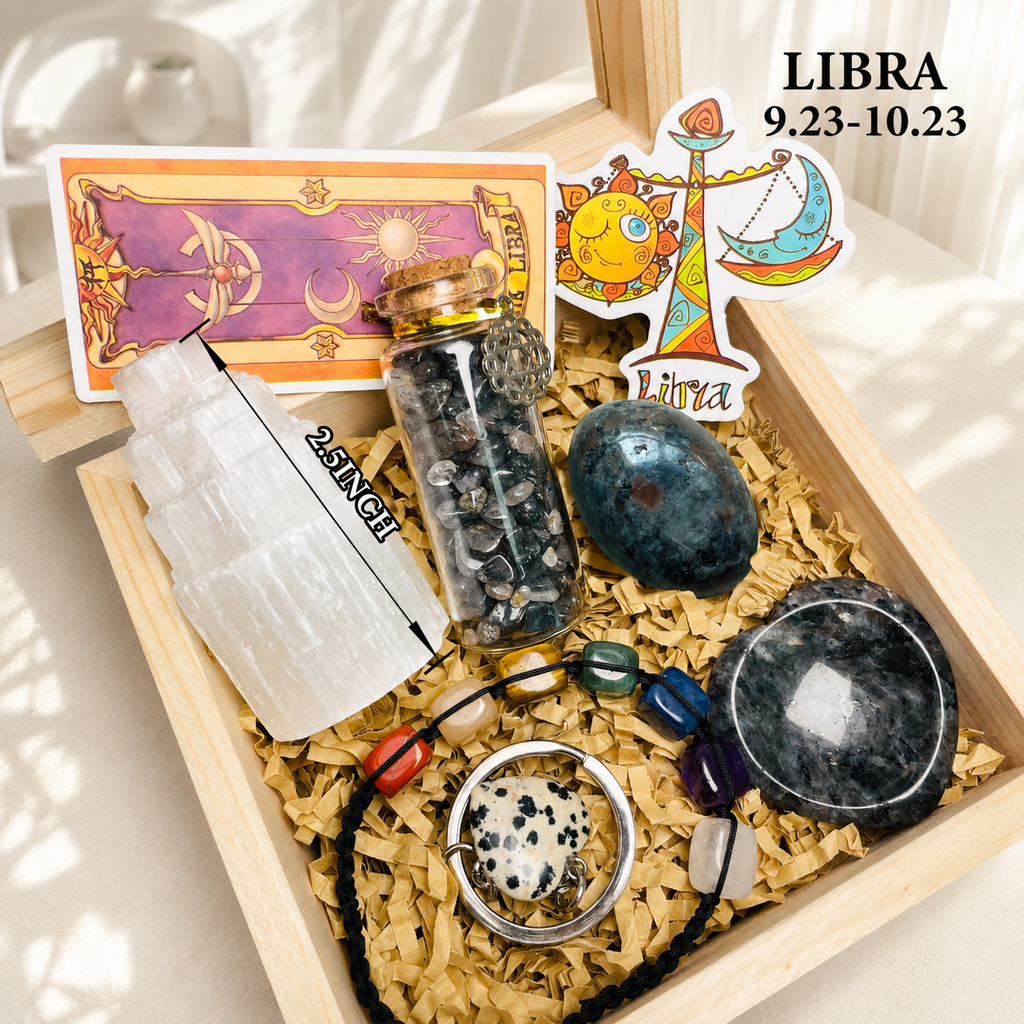 Zodiac Natural Crystal Gift Box