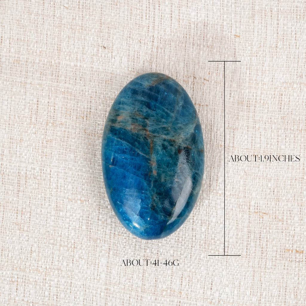 Blue Apatite Palm Stone