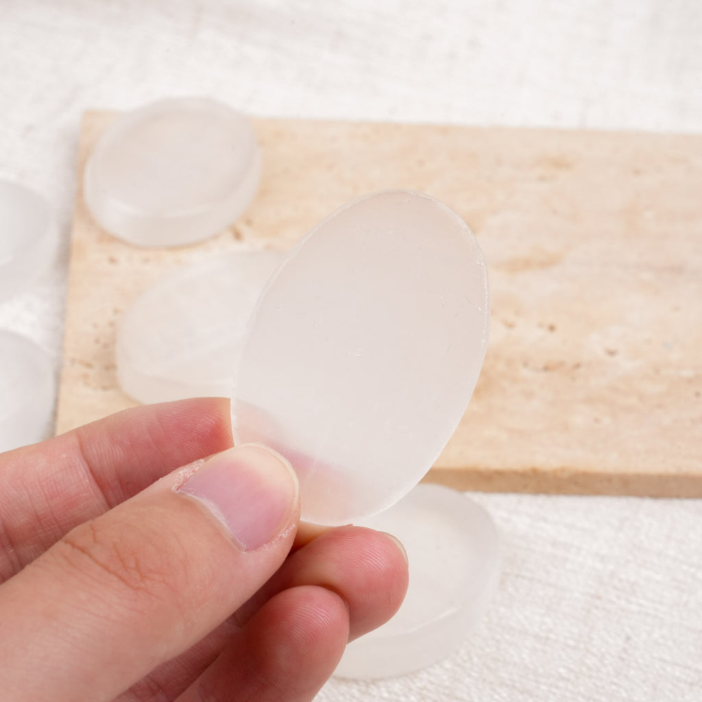 Selenite Worry Stone