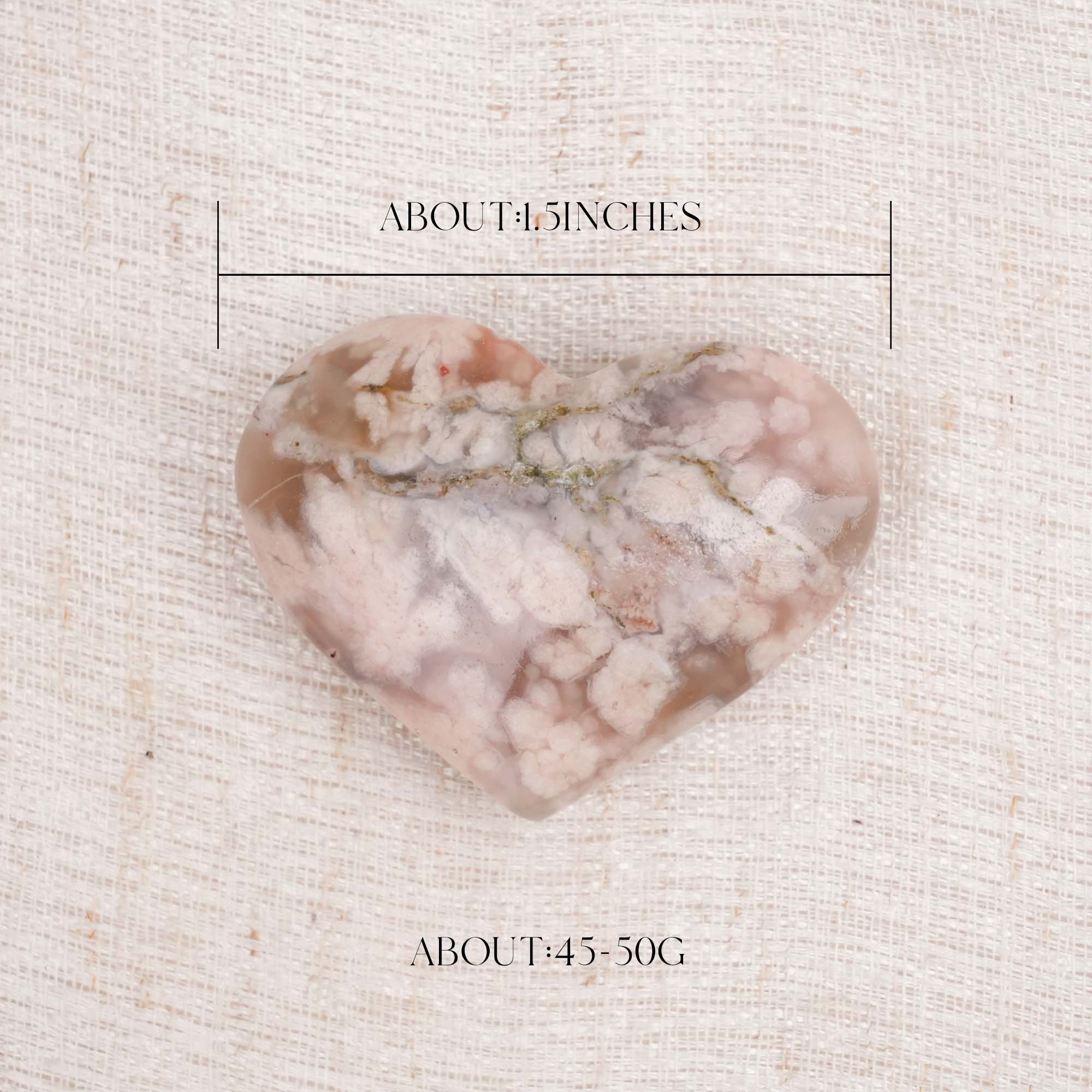 Flower Agate Palm Stone