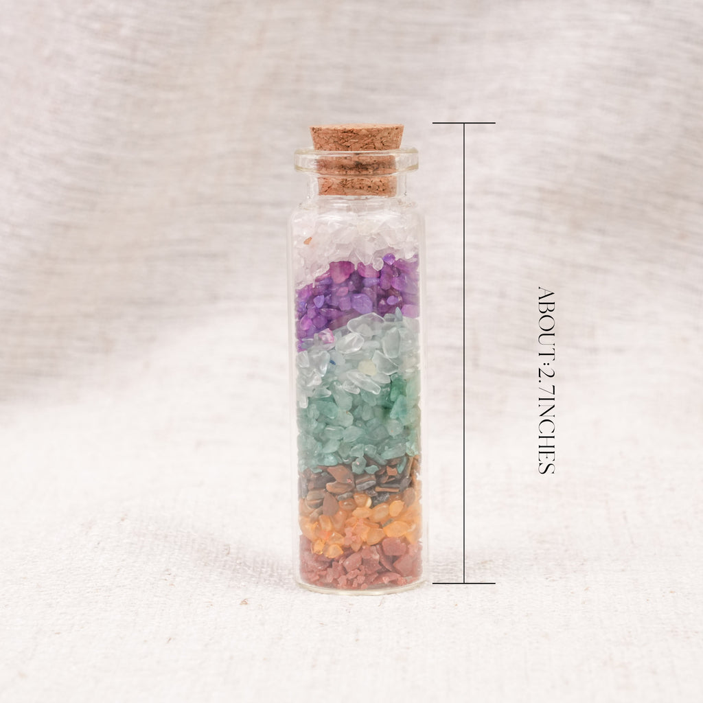 Rainbow Crystal Chip Bottle
