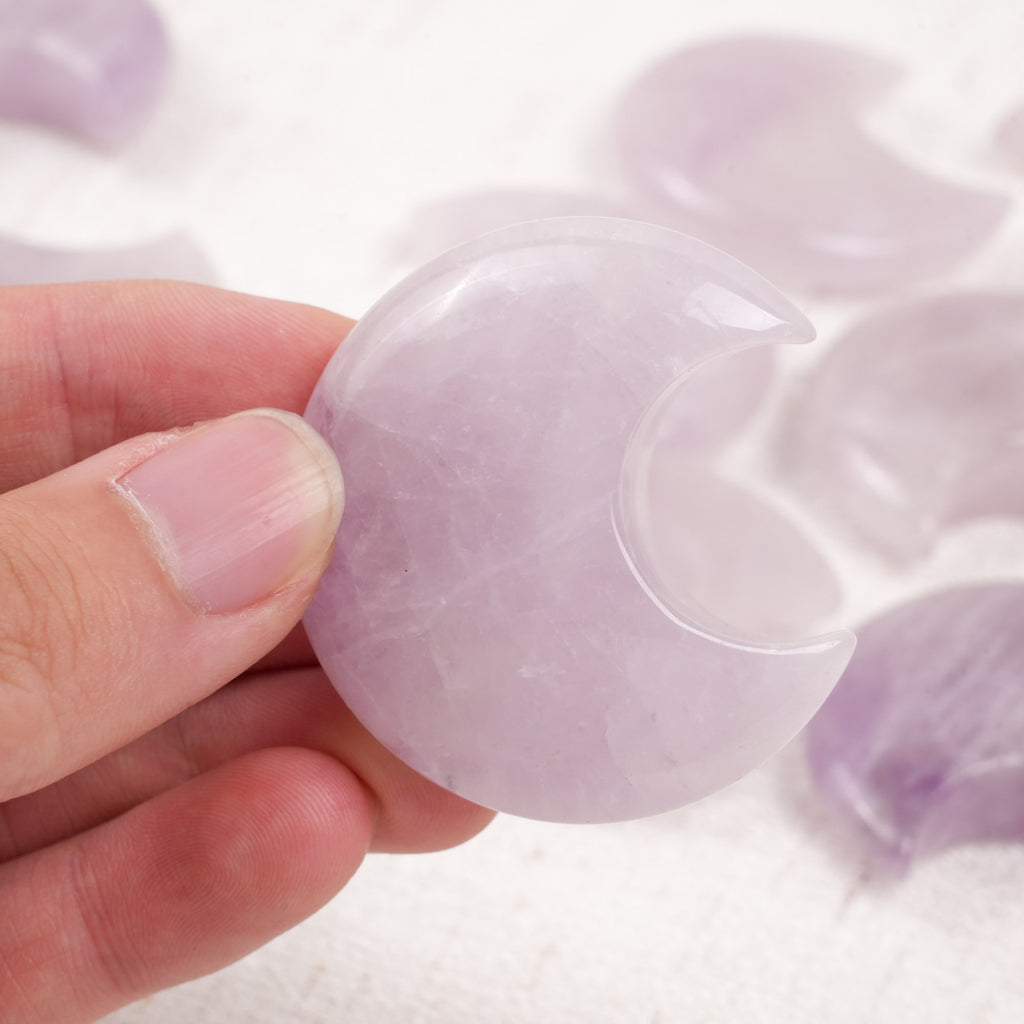 Amethyst Moon Palm Stone