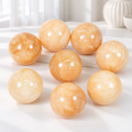 Natural Honey Calcite Sphere, Polished Honey Calcite Crystal Ball, Healing Crystal Stone for Home Decor, Meditation, Reiki & Crystal Collection Gift