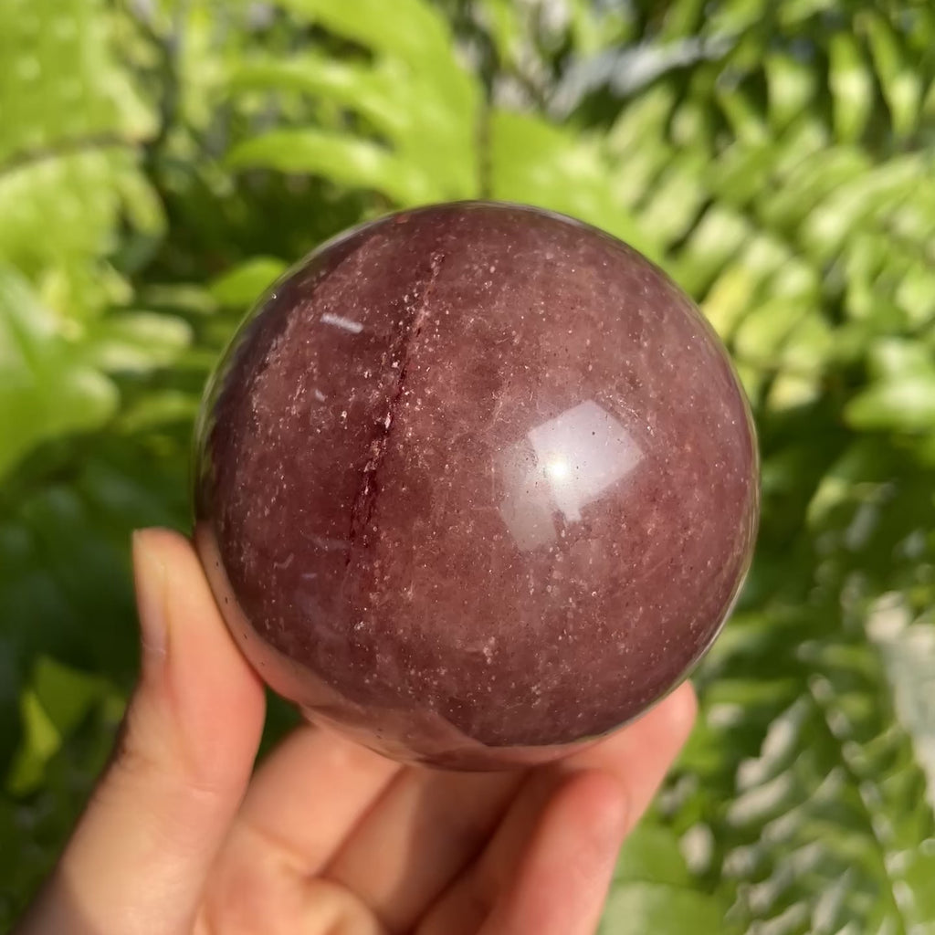 Strawberry Quartz Sphere