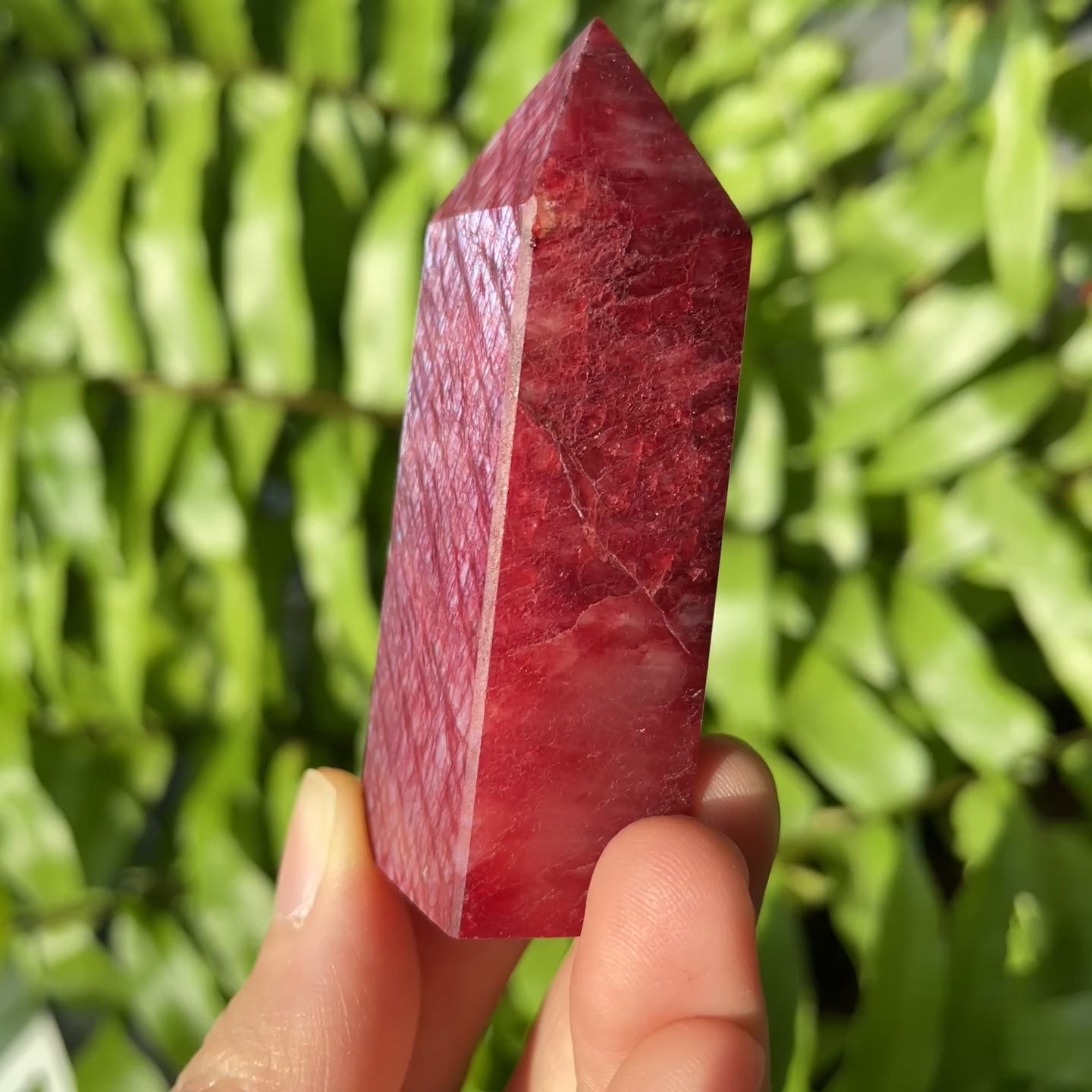 Red Moonstone Four-Sided Tower