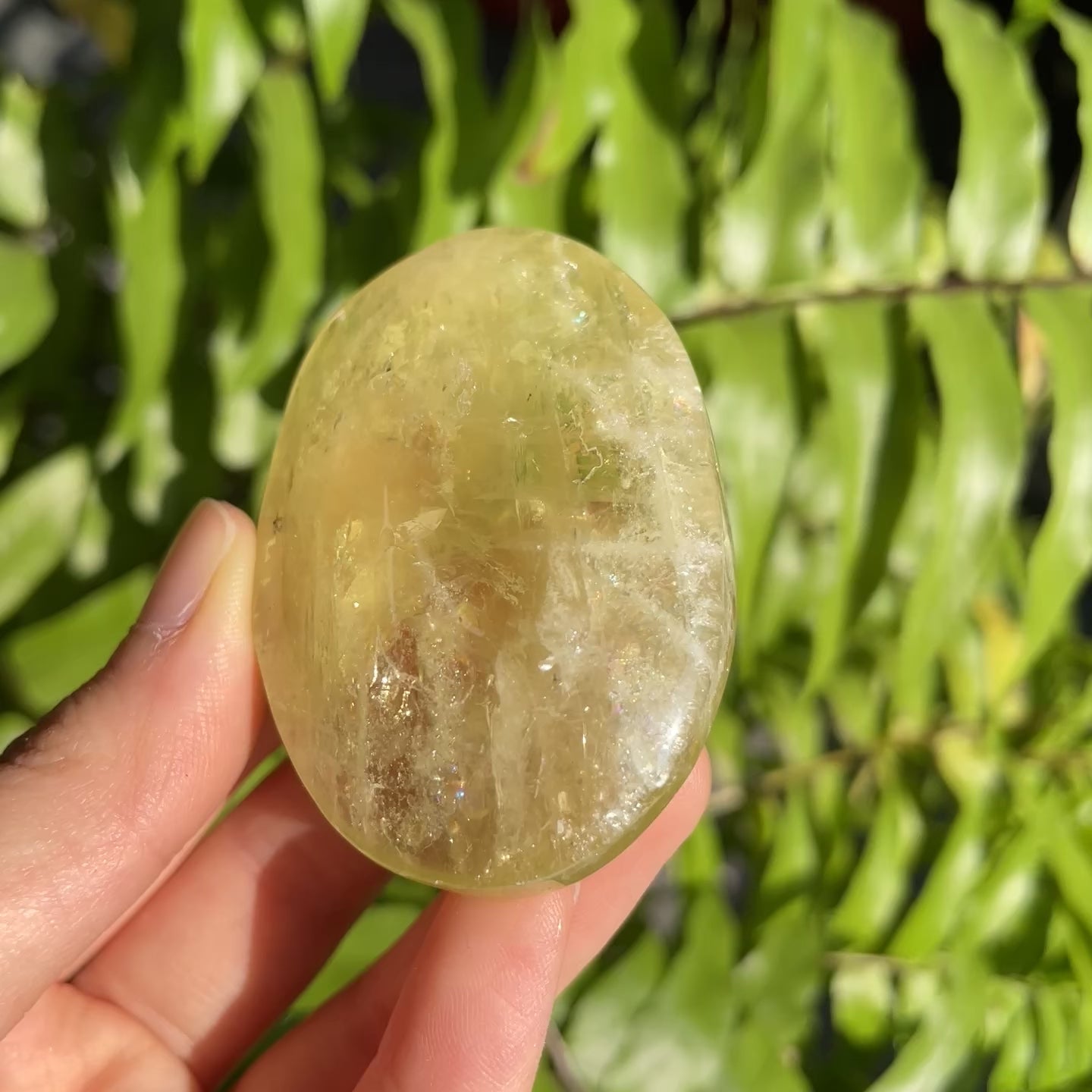 Citrine Palmstone