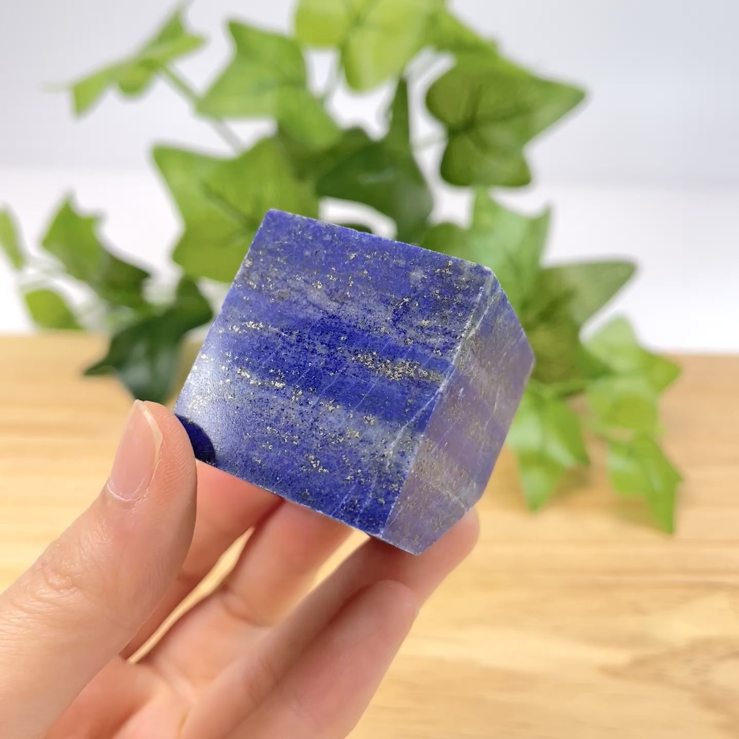 Lapis Lazuli  Cube Polished Square Stone for Chakra Balance & Collection