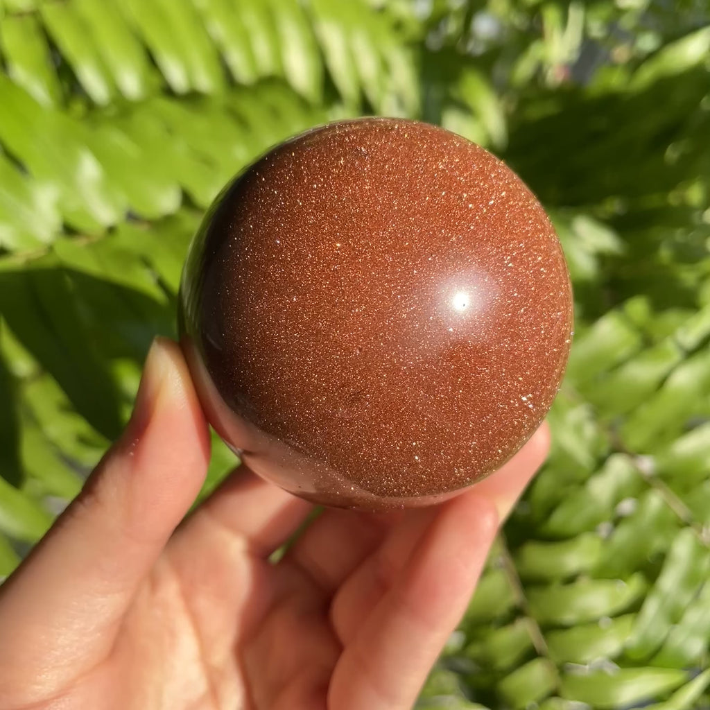 Gold Sand Stone Sphere