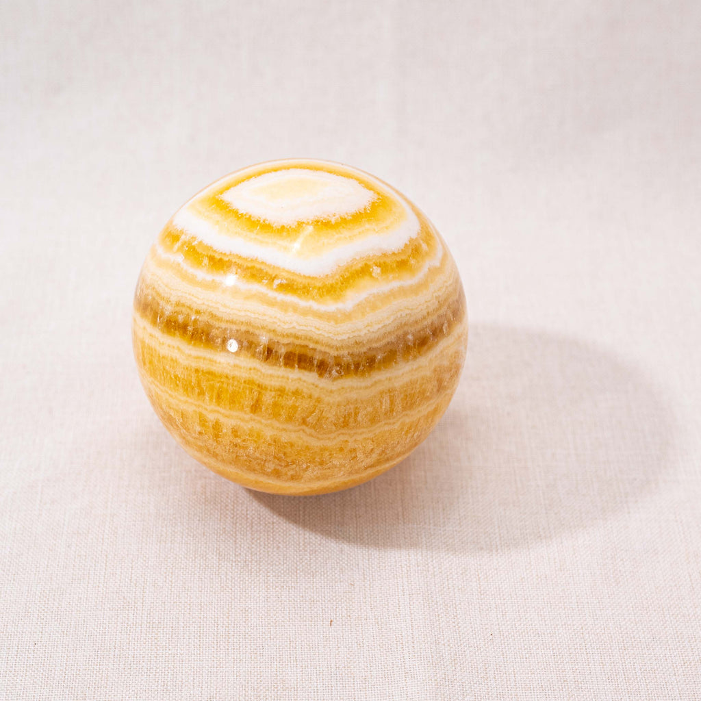 Yellow Calcite Sphere for clarity and confidence